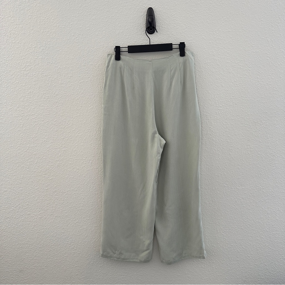 Tommy Bahama Silk Culottes Mint Green Beachy Flowy Coastal Size 10 - Picture 7 of 11